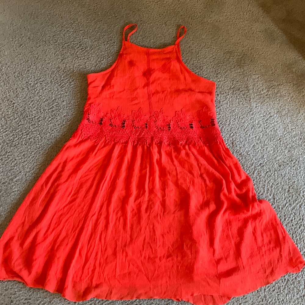 J Gee Crochet fit & flare lace dress